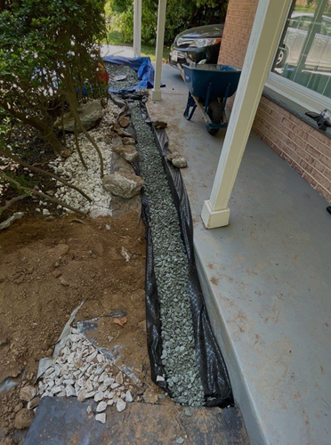 exterior waterproofing of front porch