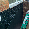 exterior waterproofing of a home